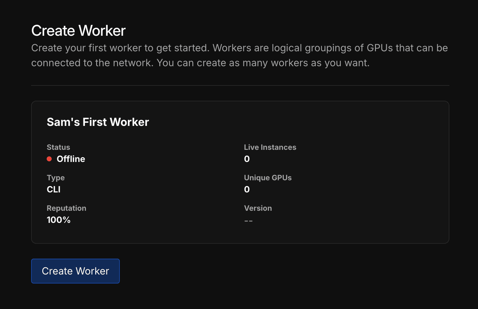 Create Worker